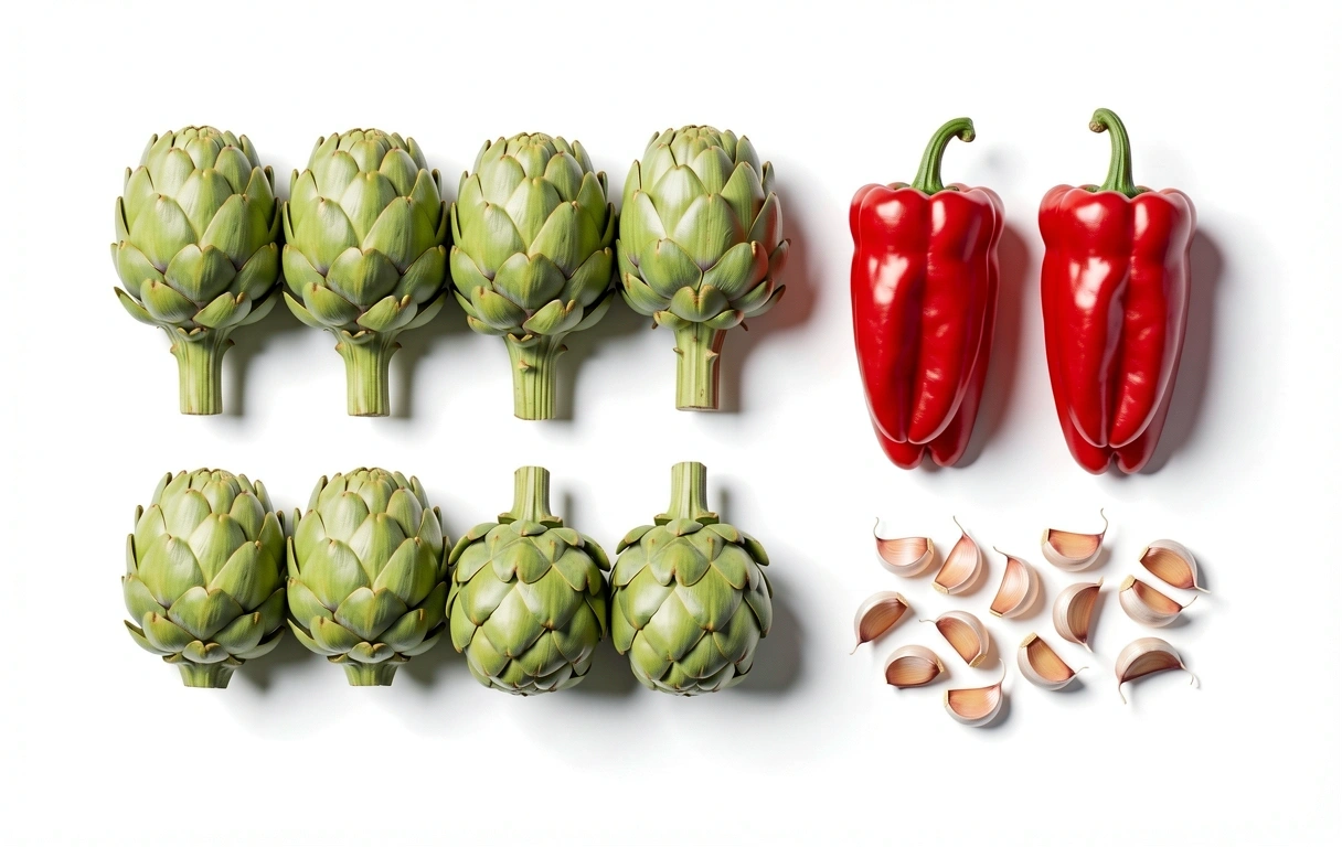 Vegetales frescos organizados